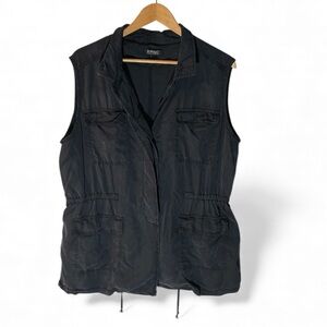 H3- Buffalo David Bitton Women’s XL Black Utility Vest Top